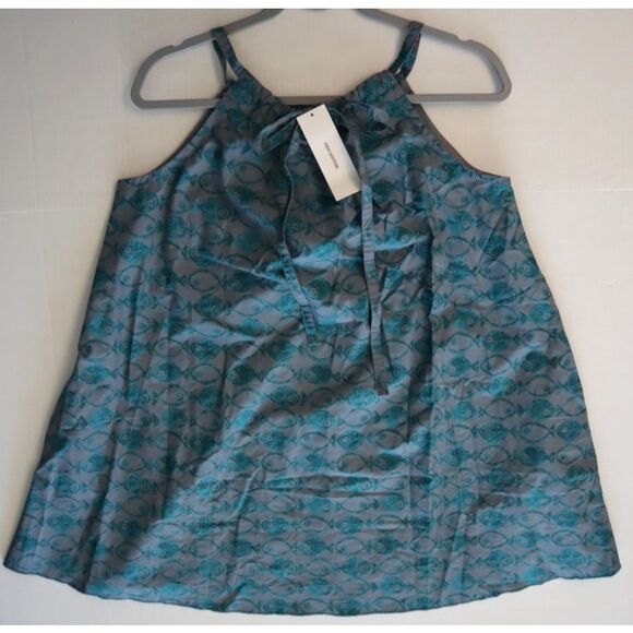 BDG x Urban Outfitters Sz Sm. Blue Eva Tie-Front Ruched Strap Trapeze Mini Dress - Picture 8 of 11